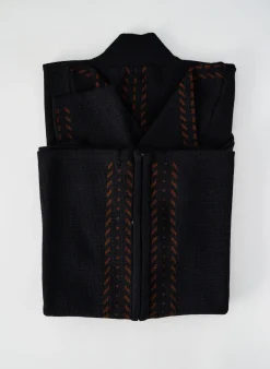 Gilet Manches Longues La Cible Rouge Noir