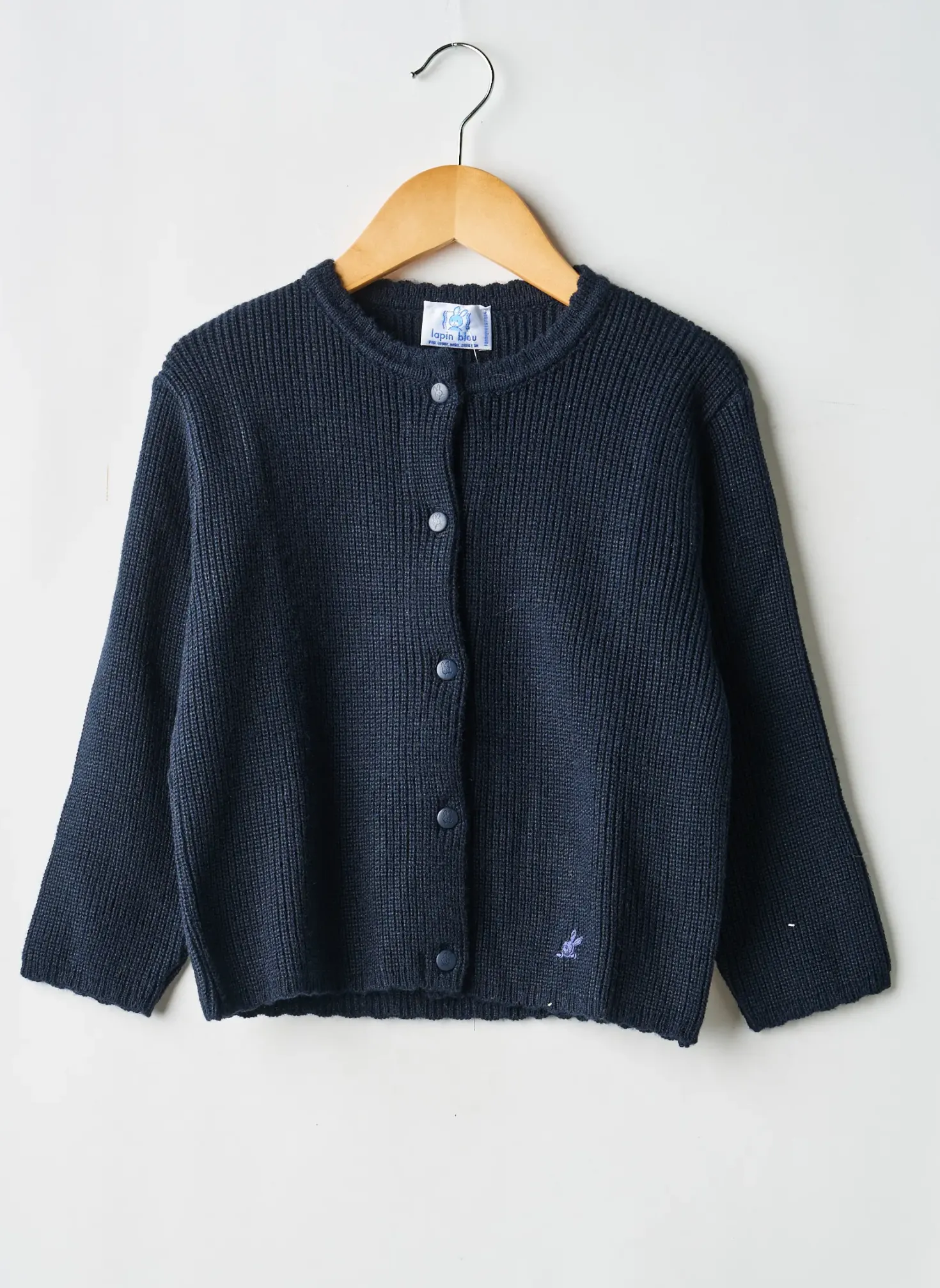 Gilet Manches Longues Lapin Bleu Bleu