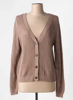 Gilet Manches Longues Marble Marron