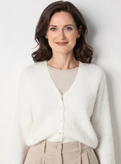 Gilet Manches Longues Marble Blanc