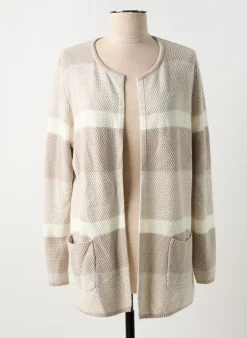 Gilet Manches Longues Marble Beige