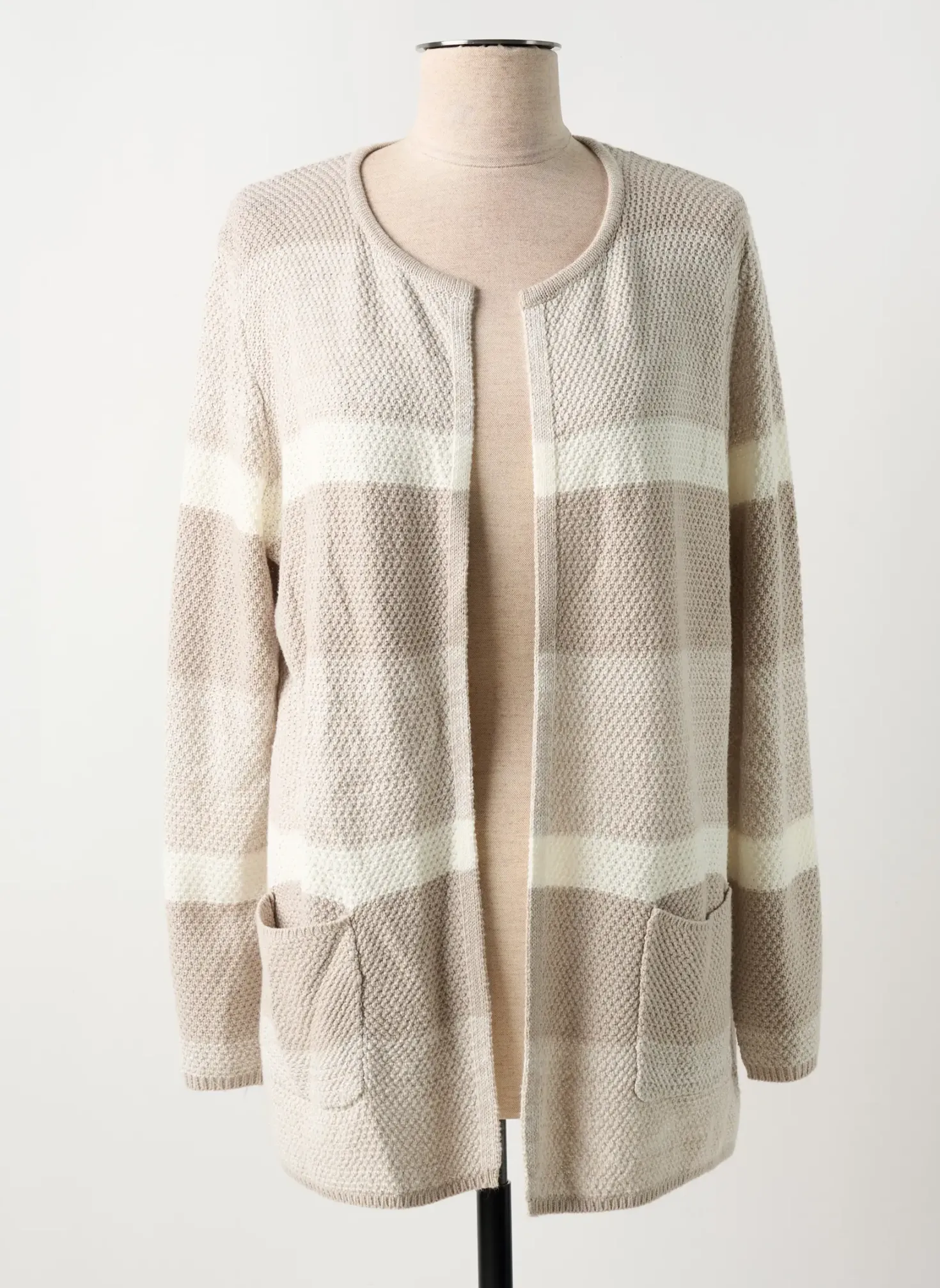 Gilet Manches Longues Marble Beige
