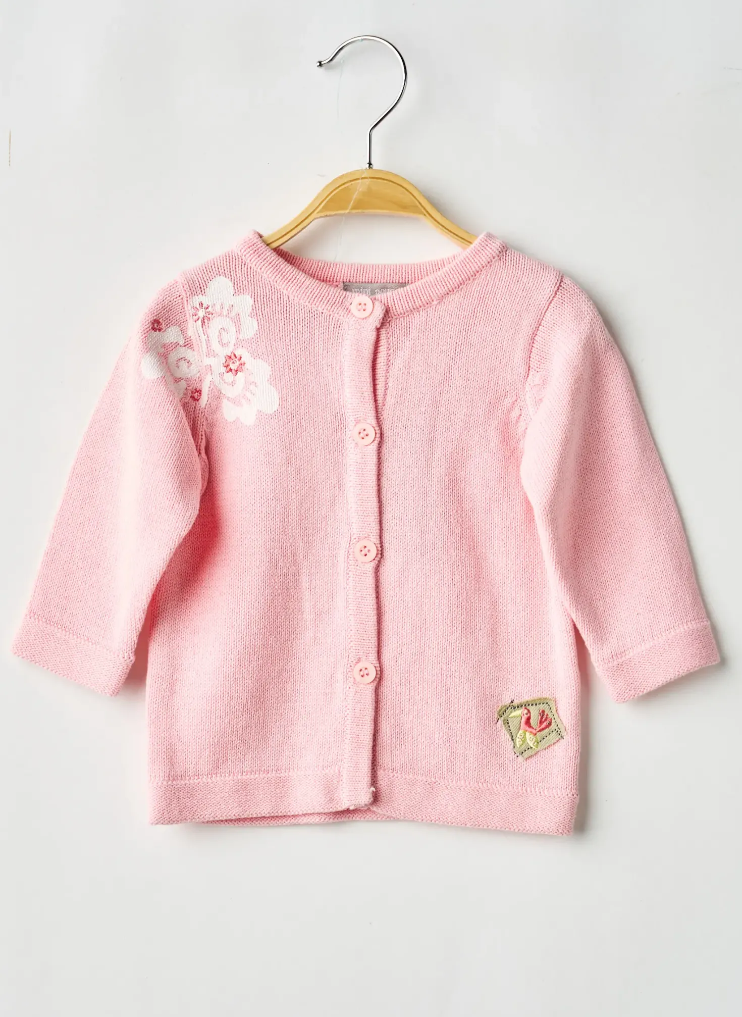 Gilet Manches Longues Mini Pouce Rose