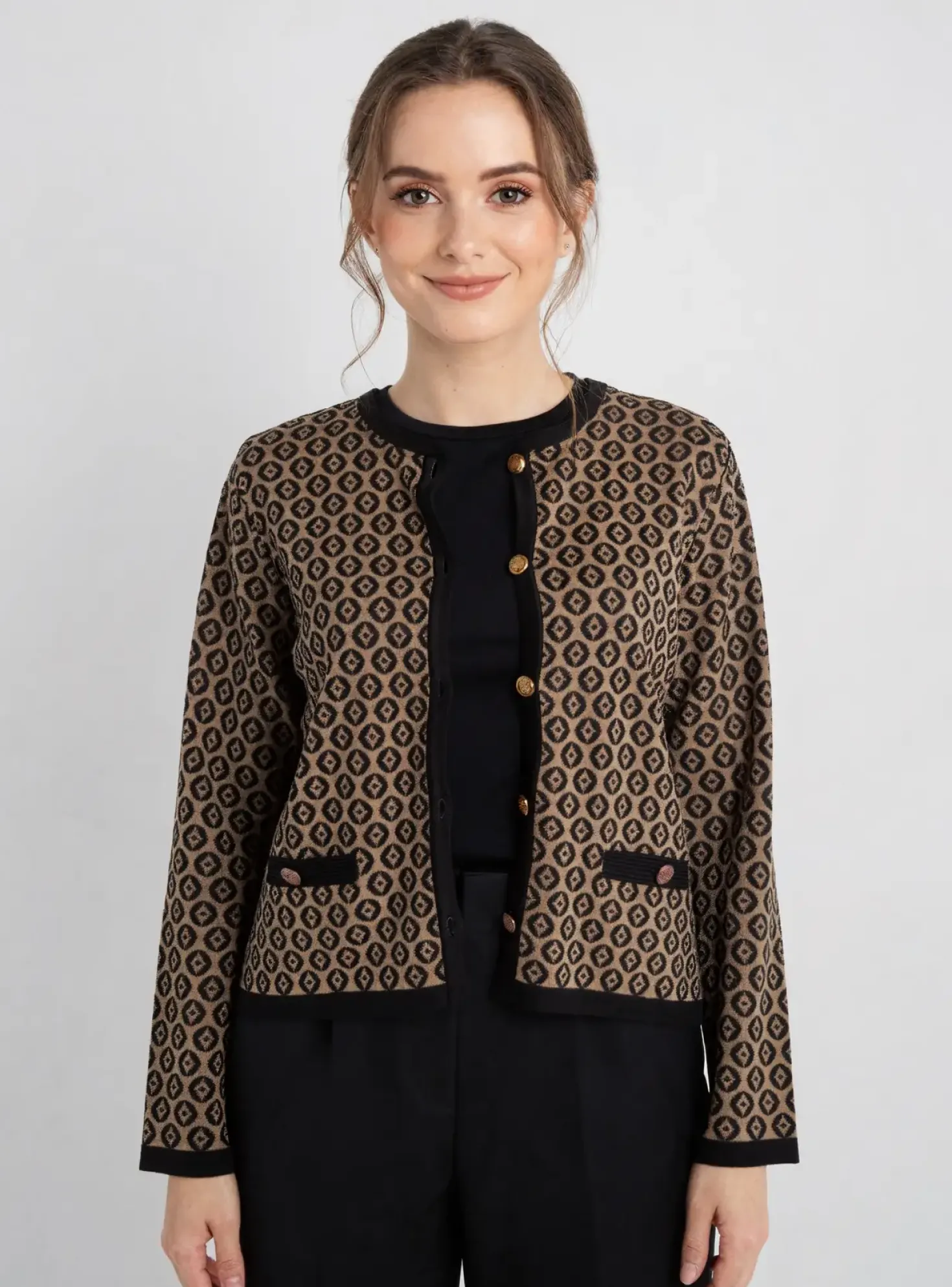 Gilet Manches Longues More & More Marron