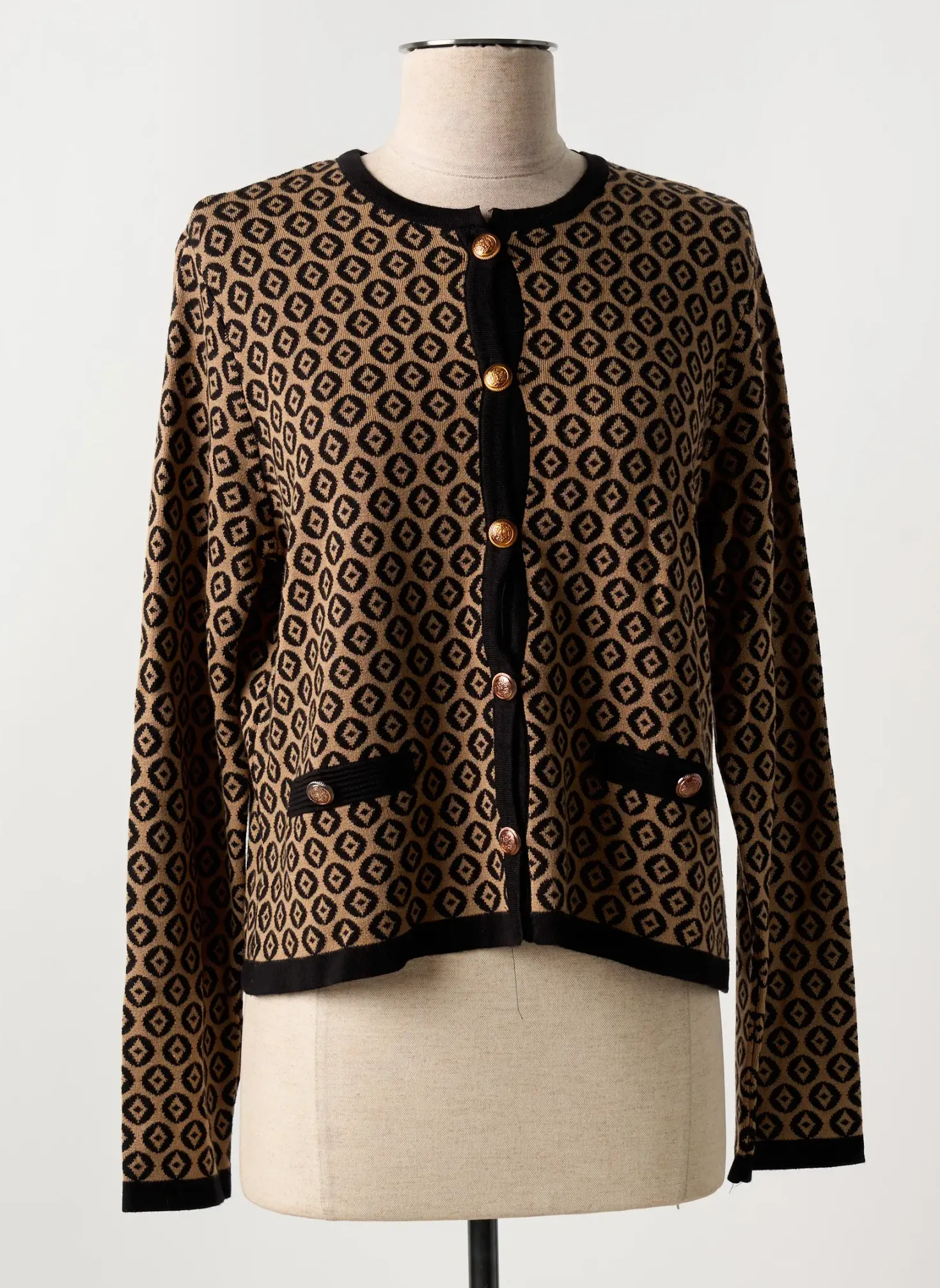 Gilet Manches Longues More & More Marron
