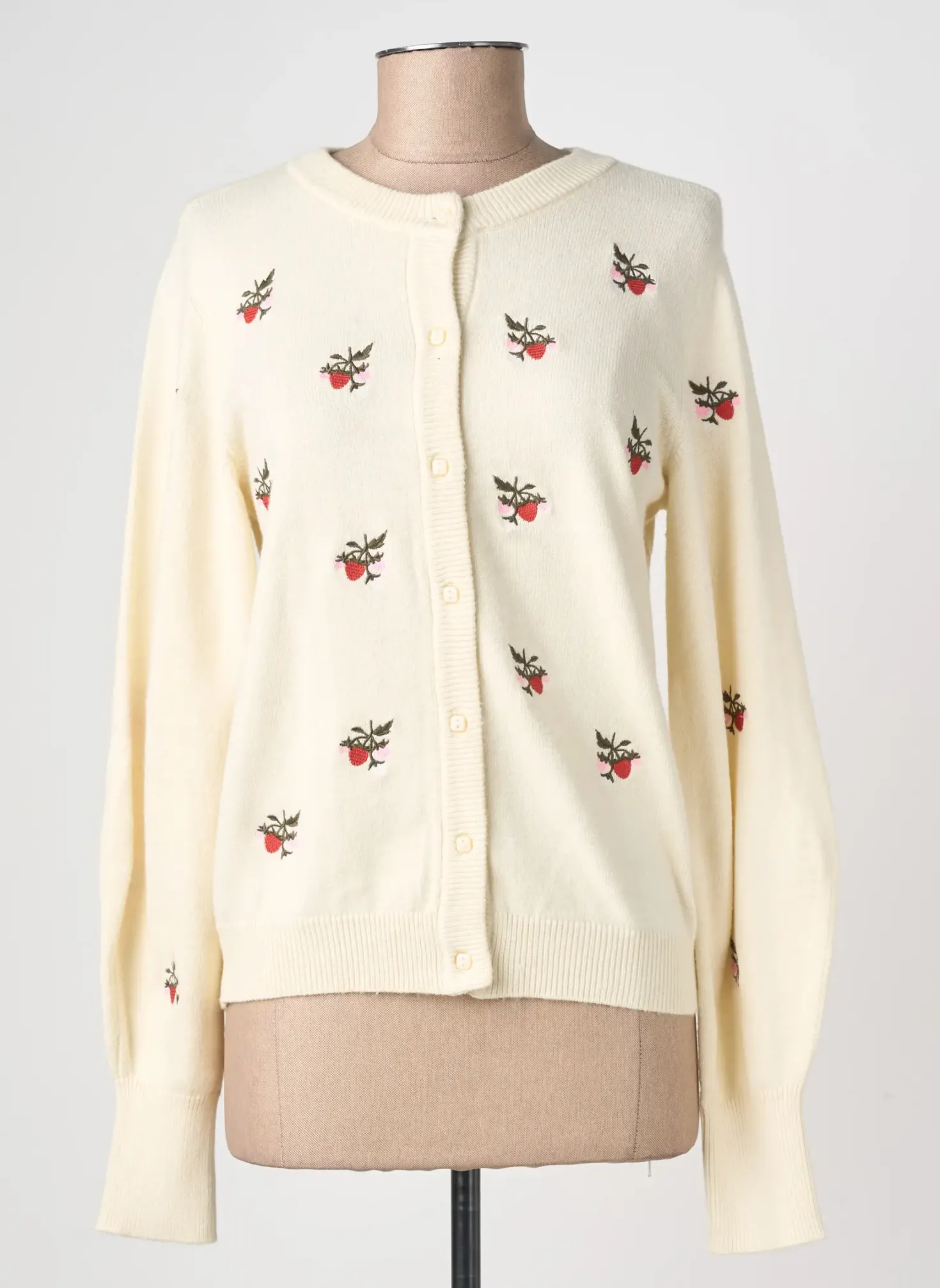 Gilet Manches Longues Object Beige