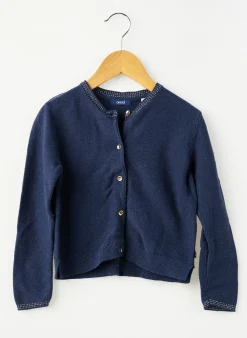 Gilet Manches Longues Okaïdi Bleu