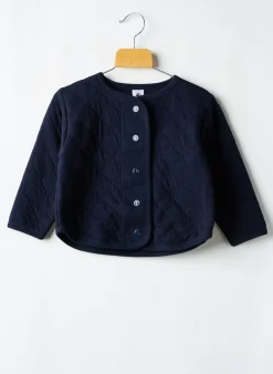 Gilet Manches Longues Petit Bateau Bleu