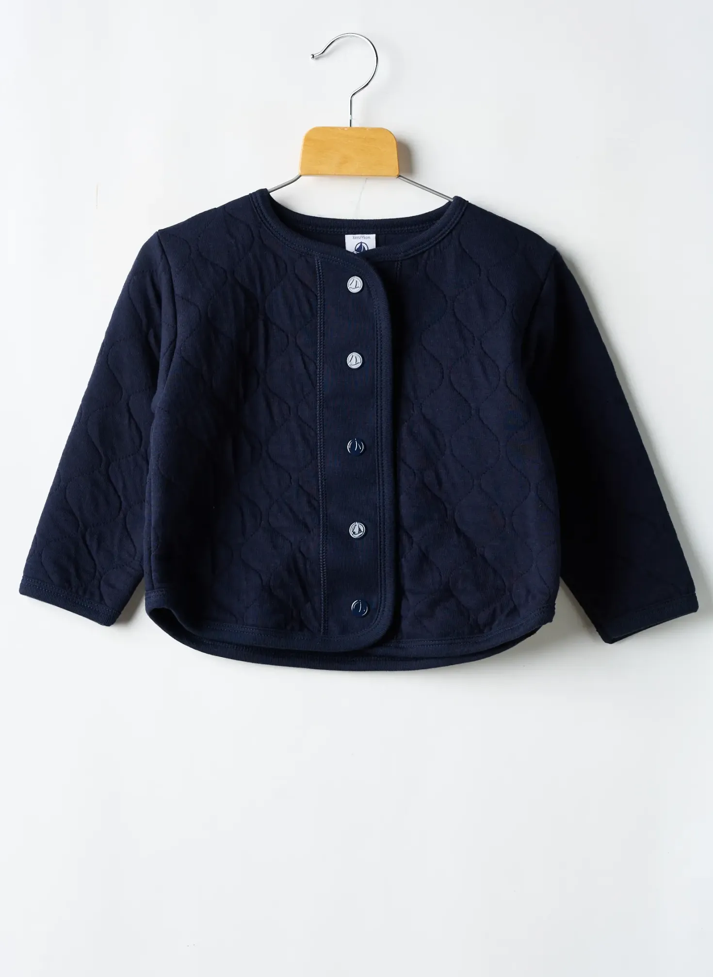Gilet Manches Longues Petit Bateau Bleu