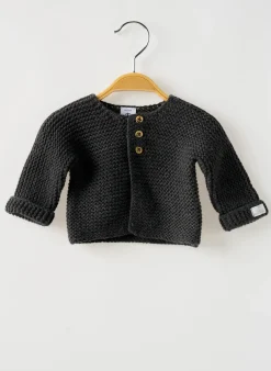Gilet Manches Longues Petit Bateau Gris