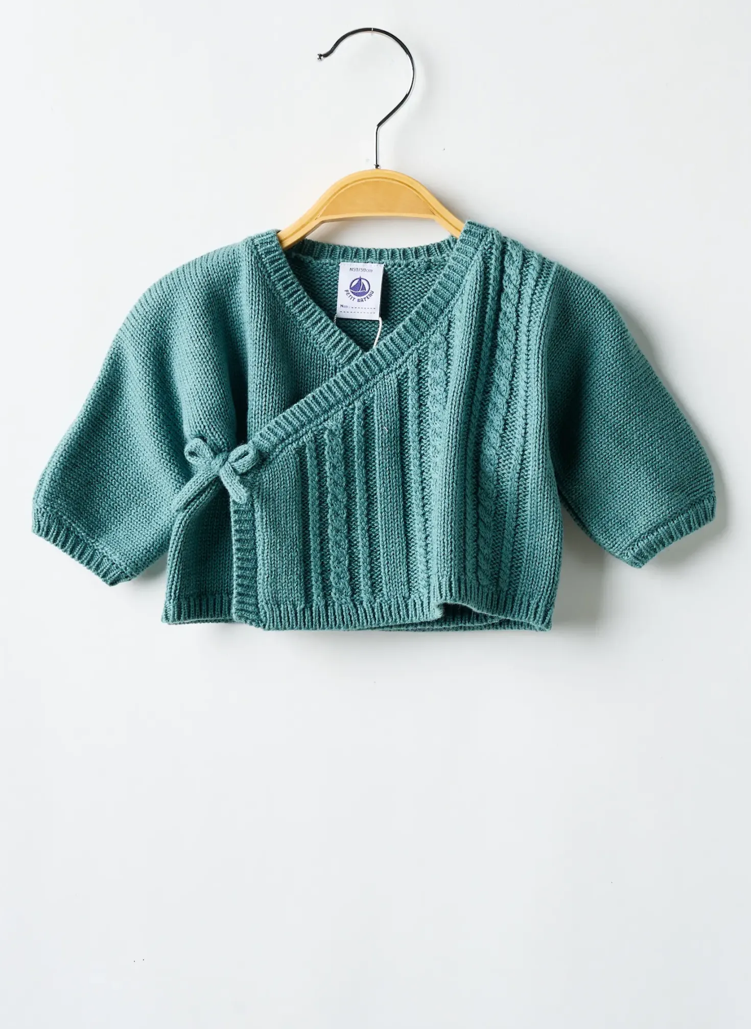Gilet Manches Longues Petit Bateau Vert