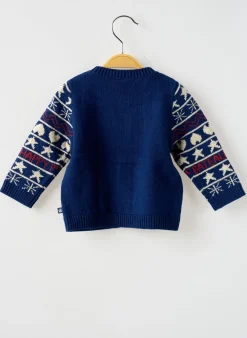 Gilet Manches Longues Petit Bateau Bleu