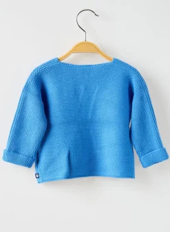 Gilet Manches Longues Petit Bateau Bleu