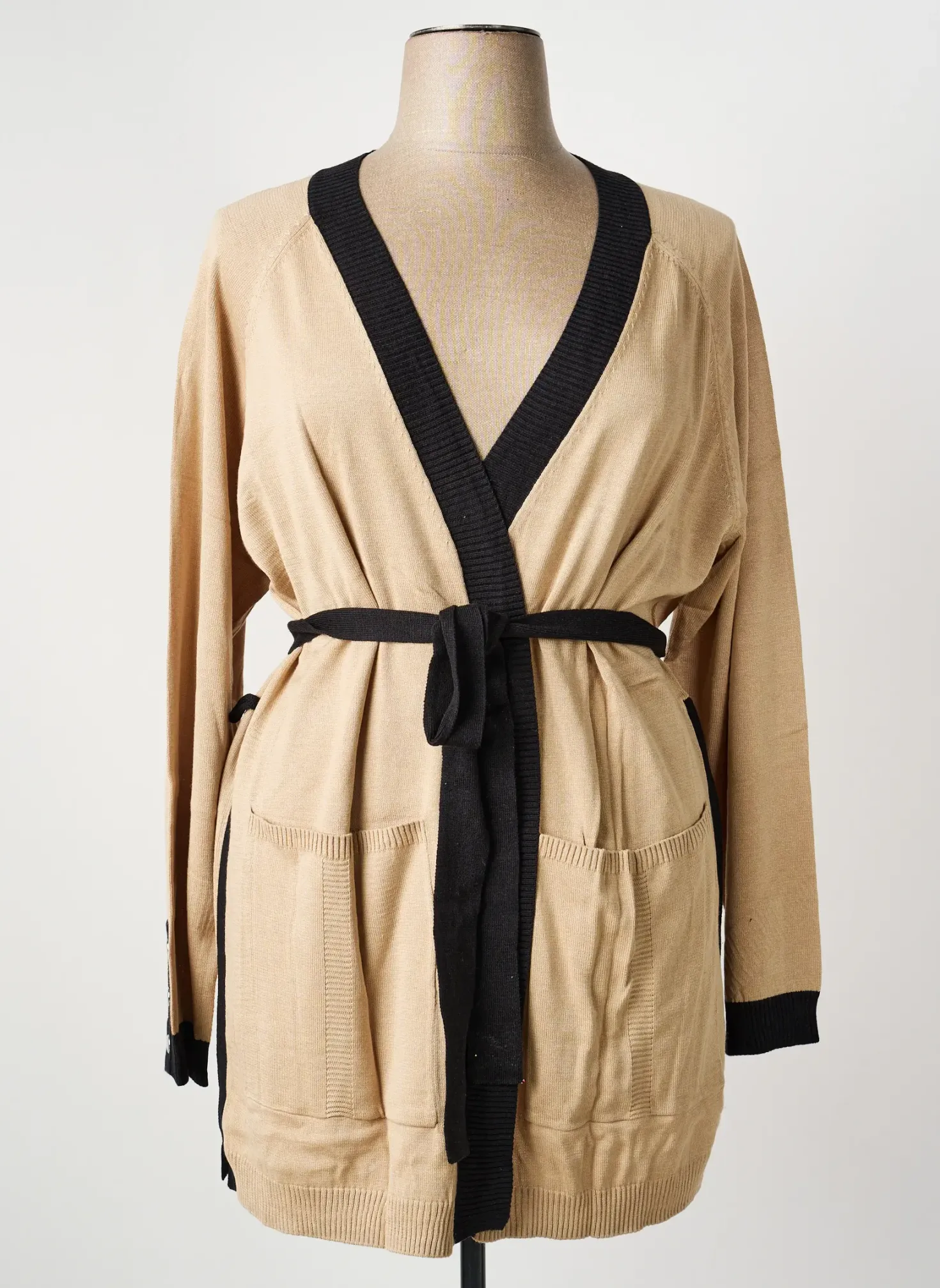 Gilet Manches Longues Sheego Beige