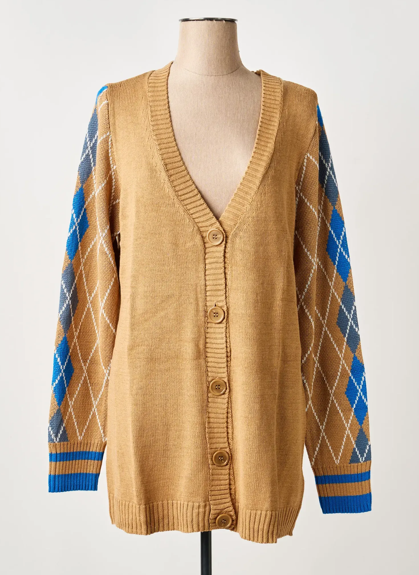 Gilet Manches Longues Sheego Beige