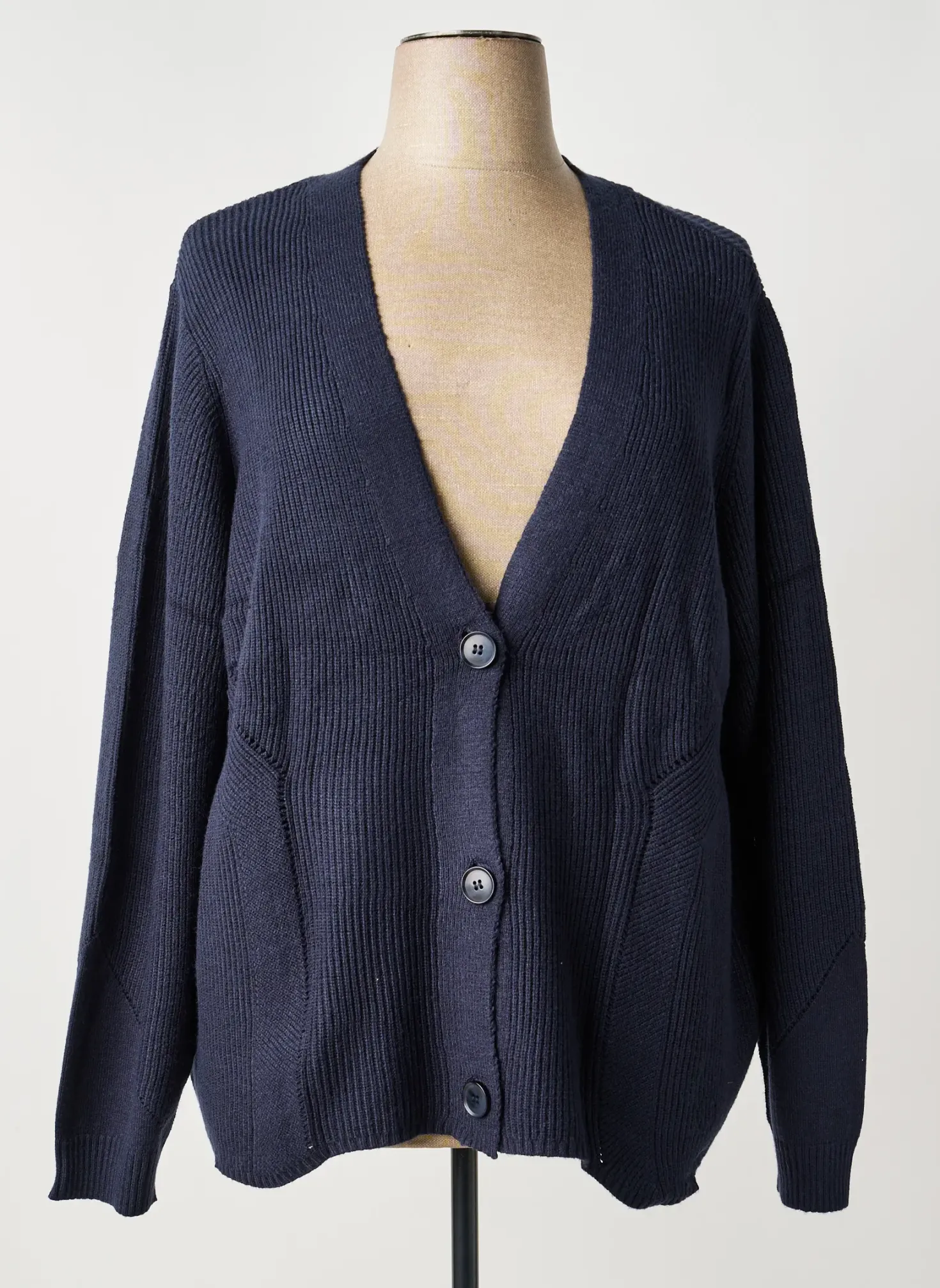 Gilet Manches Longues Sheego Bleu