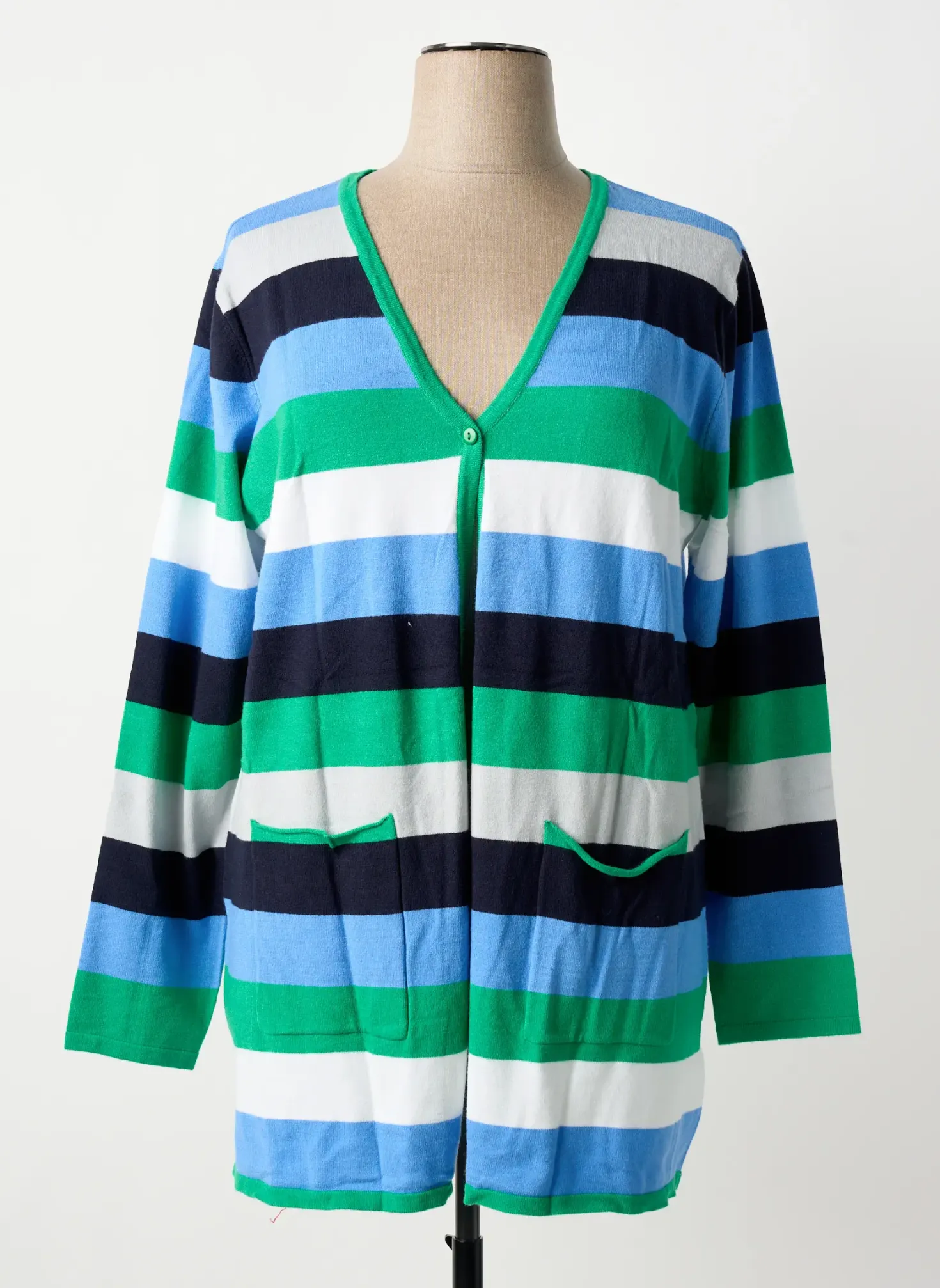 Gilet Manches Longues Sheego Bleu