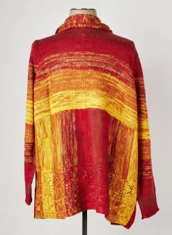 Gilet Manches Longues Sheego Rouge