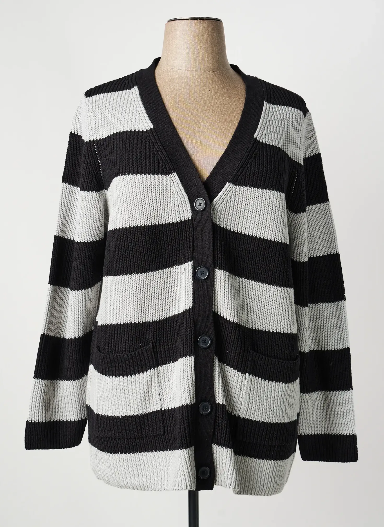 Gilet Manches Longues Sheego Gris