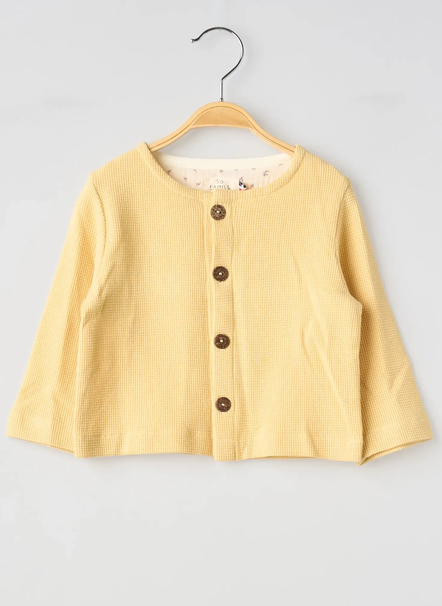 Gilet Manches Longues So Family Jaune