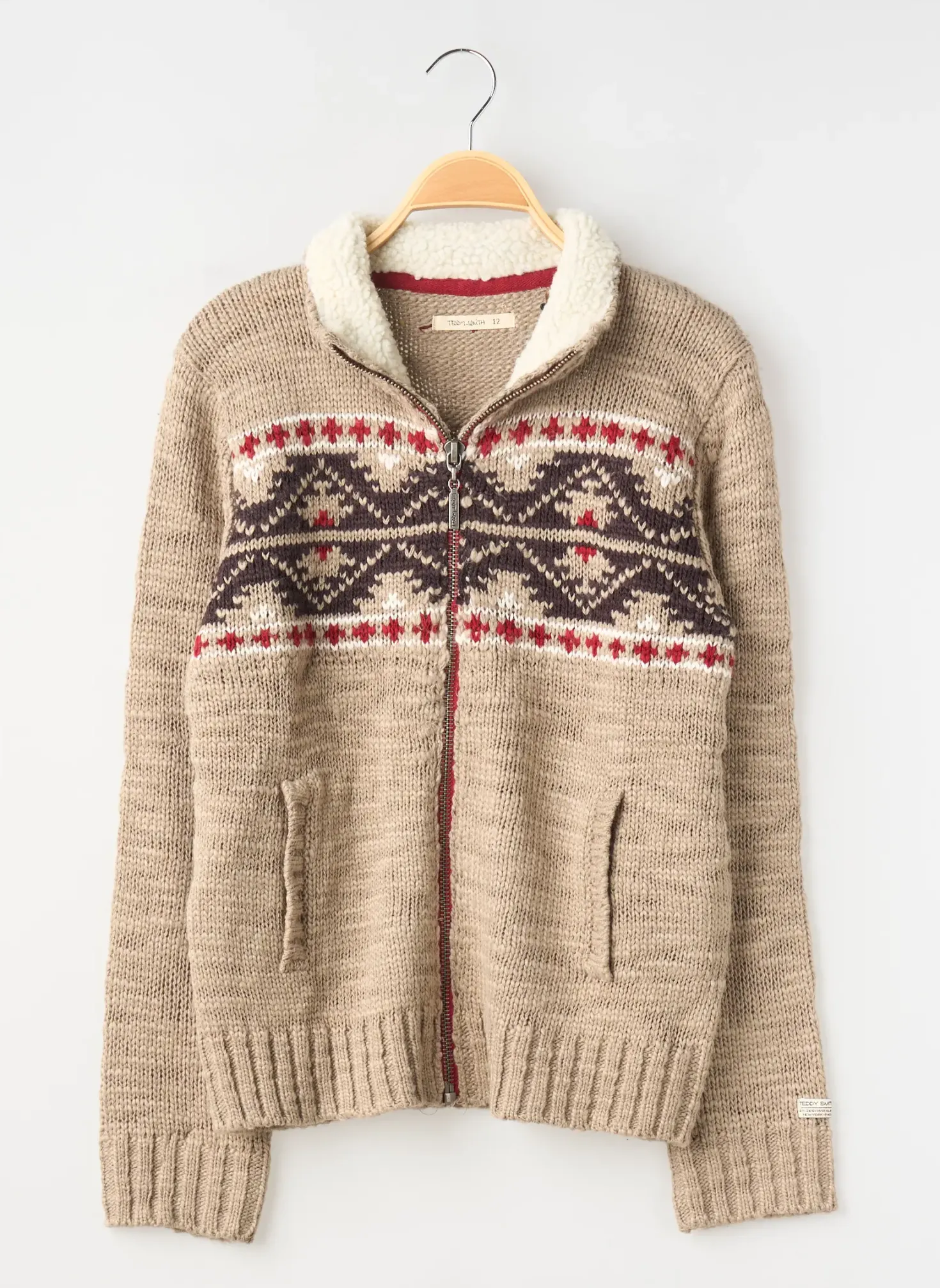 Gilet Manches Longues Teddy Smith Beige