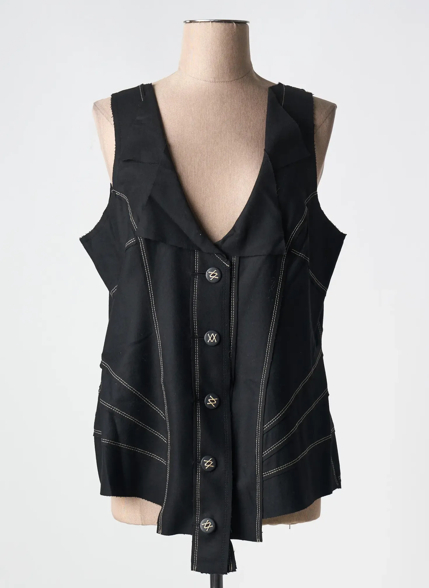 Gilet Sans Manche Alain Weiz Noir