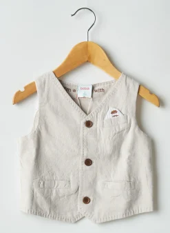 Gilet Sans Manche Boboli Beige