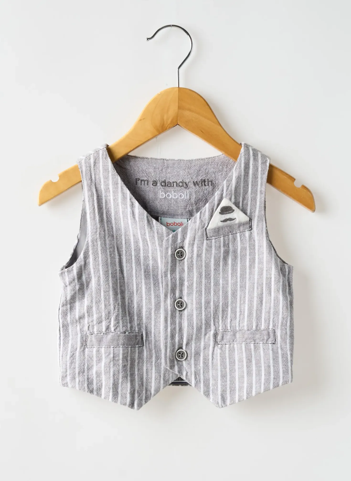 Gilet Sans Manche Boboli Gris