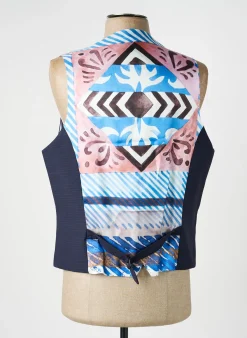 Gilet Sans Manche Christian Lacroix Bleu Fonce