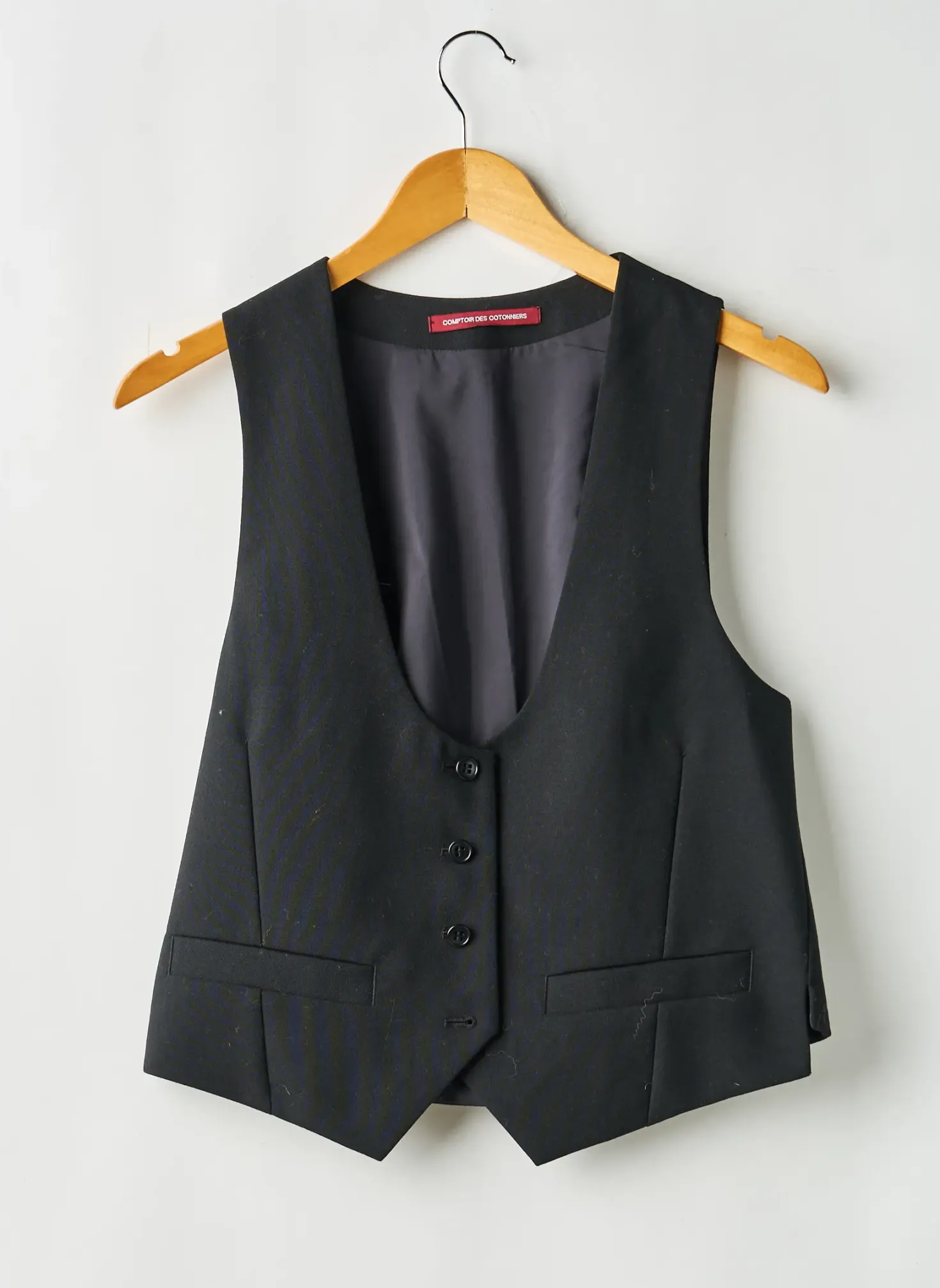 Gilet Sans Manche Comptoir Des Cotonniers Noir