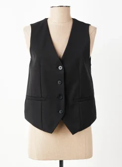Gilet Sans Manche Garconne Noir