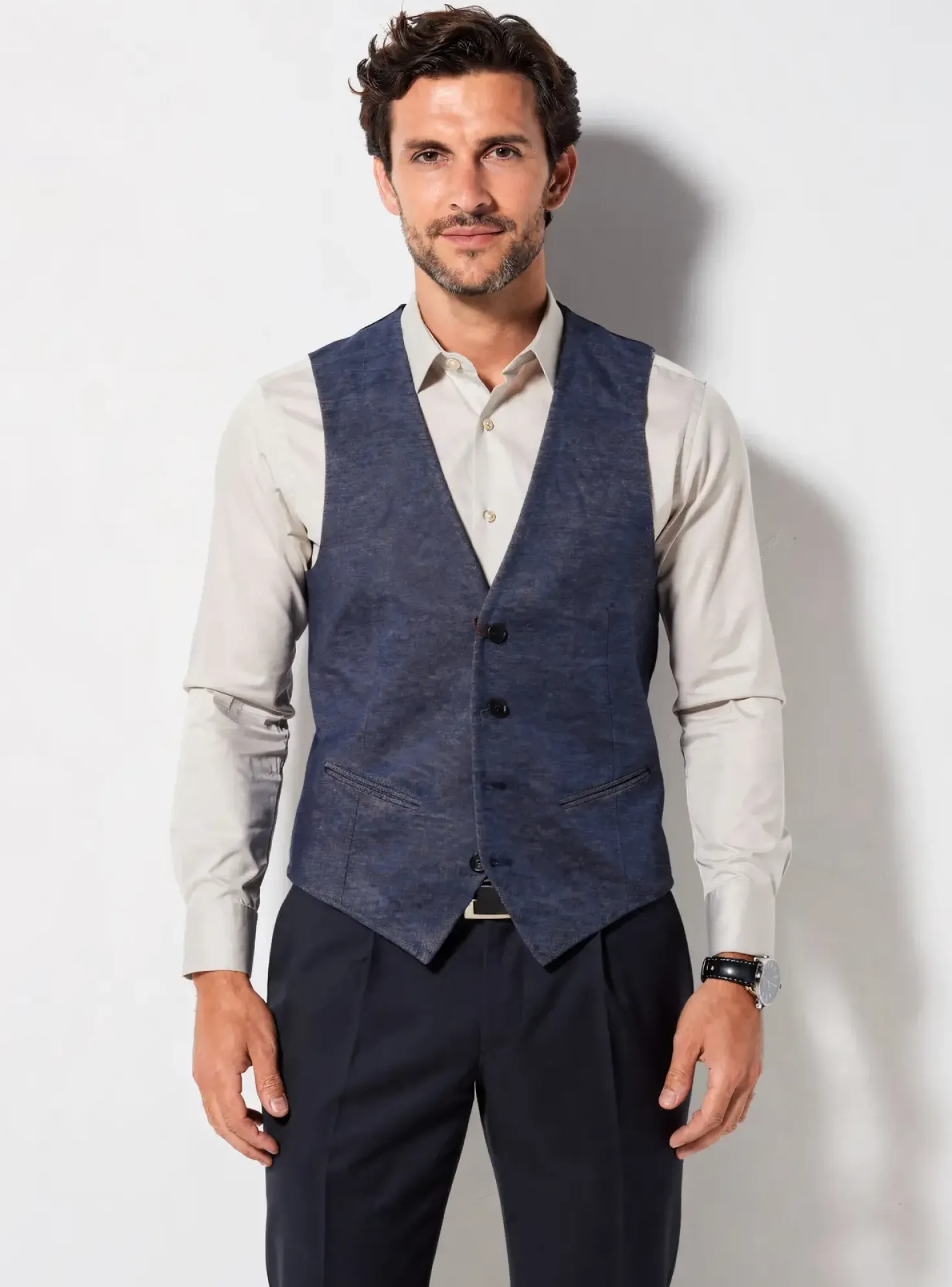 Gilet Sans Manche Pal Zileri Bleu