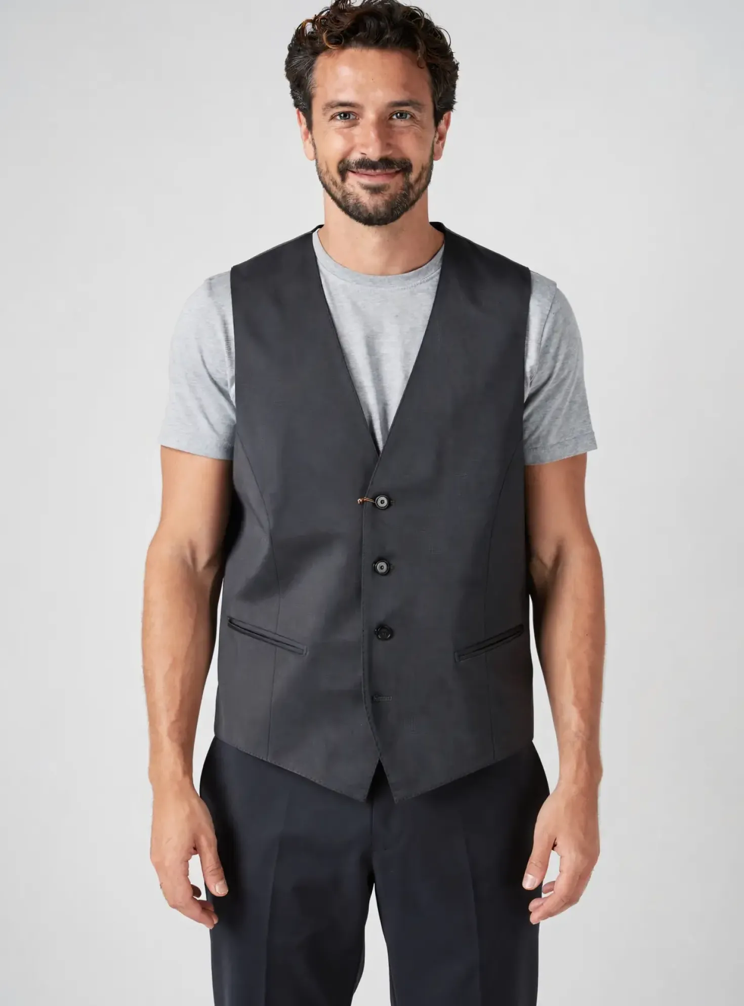 Gilet Sans Manche Pal Zileri Noir