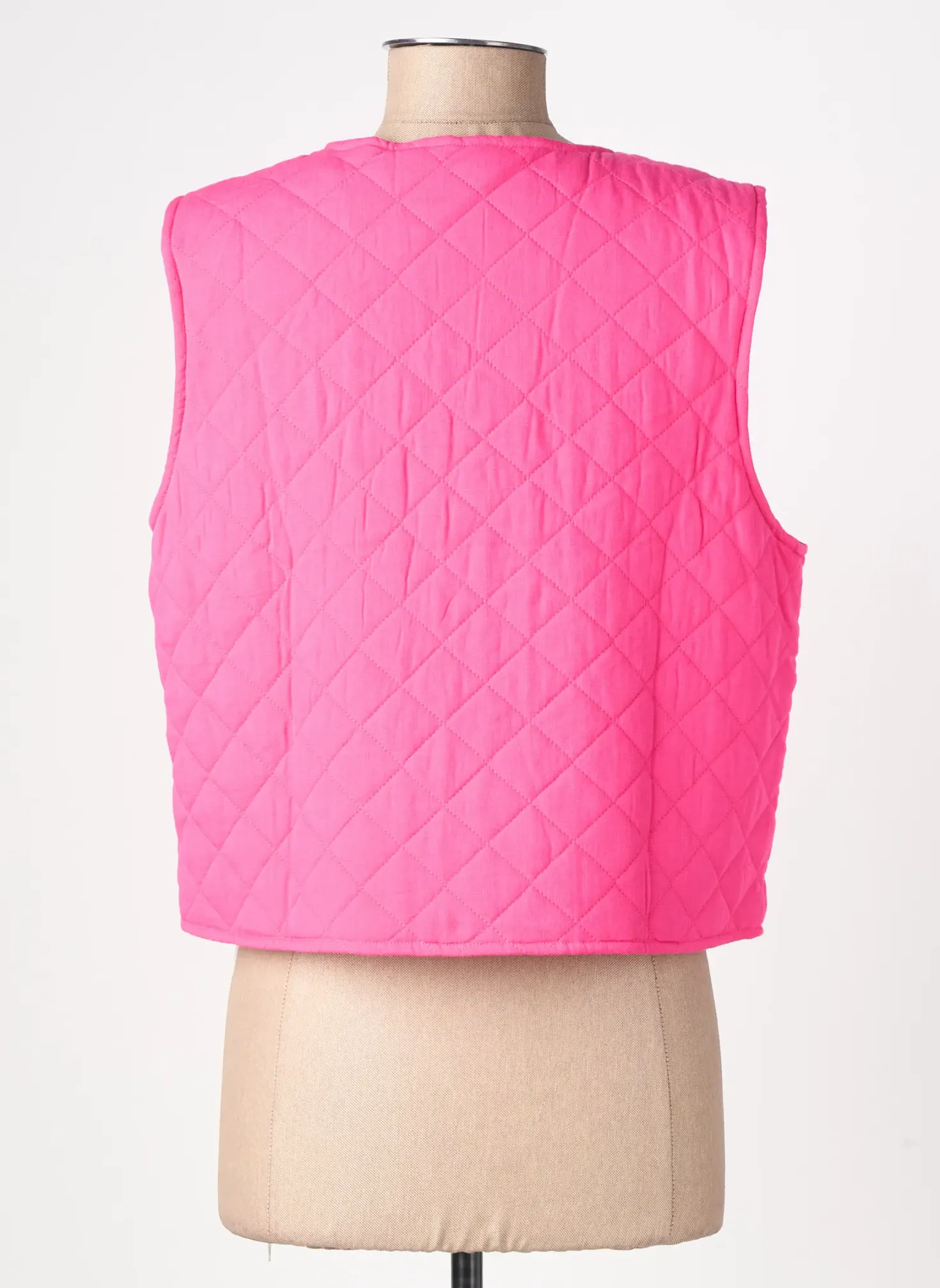 Gilet Sans Manche Pieces Rose