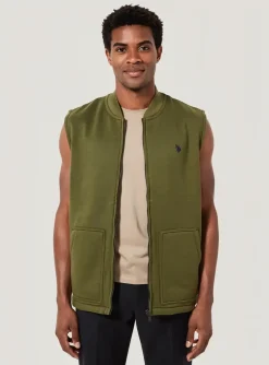Gilet Sans Manche U.s. Polo Assn Vert