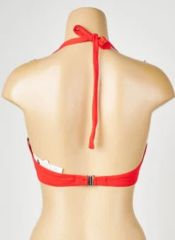 Haut De Maillot De Bain Antigel Orange Haut Soutien-gorge Emboitant