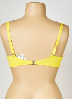 Haut De Maillot De Bain Antigel Jaune Haut Soutien-gorge Moulé