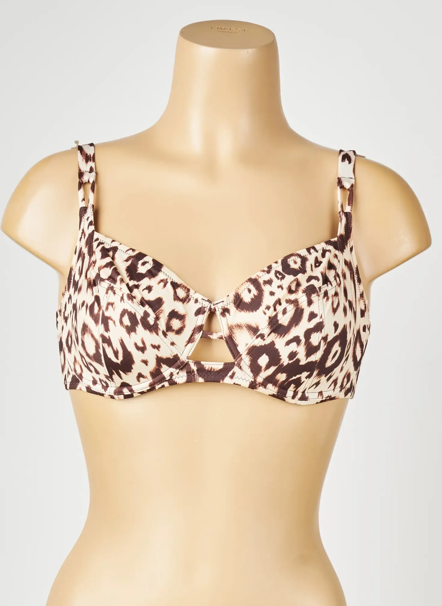 Haut De Maillot De Bain Antigel Beige Haut Soutien-gorge Emboitant