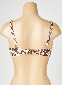 Haut De Maillot De Bain Antigel Beige Haut Soutien-gorge Emboitant