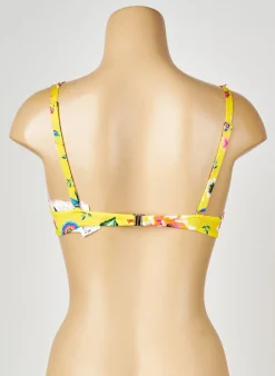 Haut De Maillot De Bain Antigel Jaune Haut Soutien-gorge Balconnet