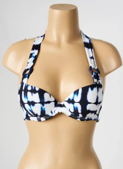 Haut De Maillot De Bain Aubade Bleu Haut Soutien-gorge Balconnet