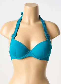 Haut De Maillot De Bain Aubade Bleu Haut Soutien-gorge Moulé