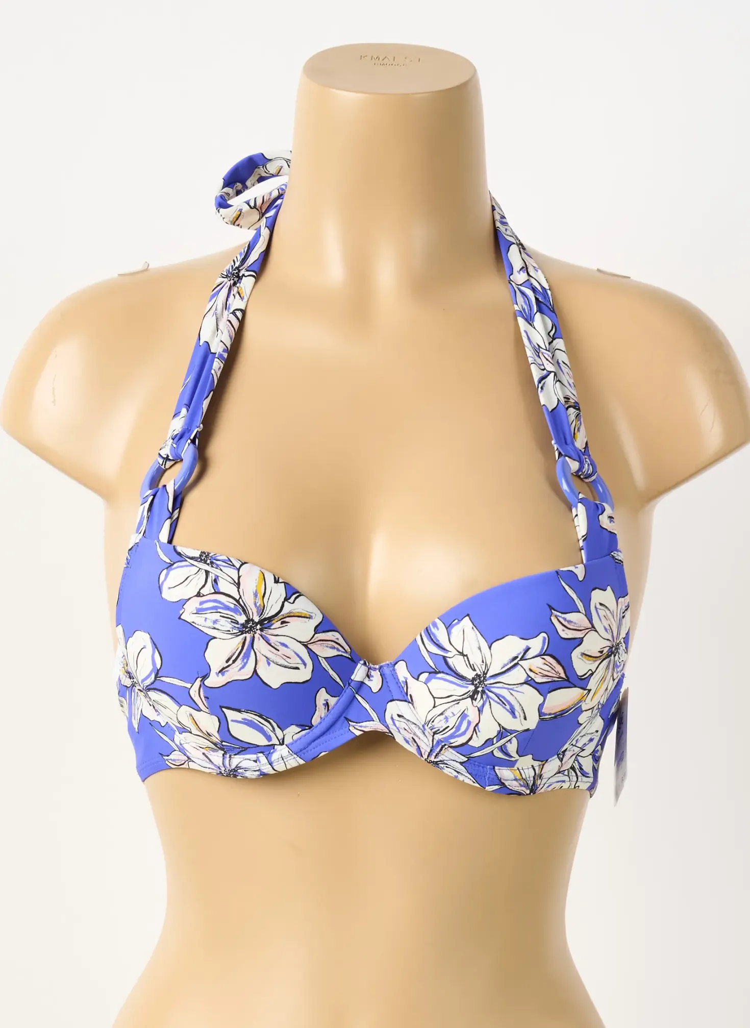 Haut De Maillot De Bain Aubade Bleu Haut Soutien-gorge Push-up