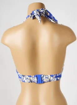 Haut De Maillot De Bain Aubade Bleu Haut Soutien-gorge Push-up