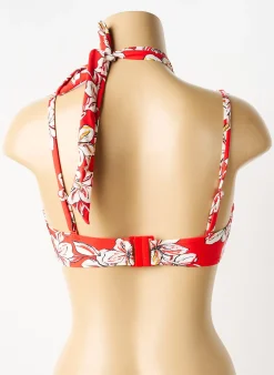 Haut De Maillot De Bain Aubade Rouge Haut Soutien-gorge Avec Mousse De Rembourrage Amovible