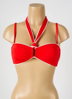 Haut De Maillot De Bain Aubade Rouge Haut Soutien-gorge Avec Mousse De Rembourrage Amovible
