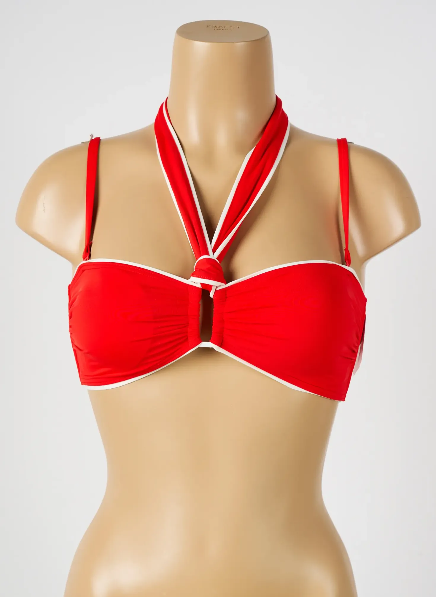 Haut De Maillot De Bain Aubade Rouge Haut Soutien-gorge Avec Mousse De Rembourrage Amovible