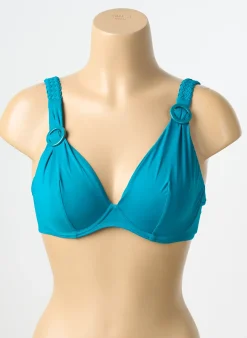 Haut De Maillot De Bain Aubade Bleu Haut Soutien-gorge Balconnet