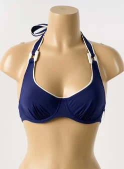 Haut De Maillot De Bain Aubade Bleu Haut Soutien-gorge Balconnet