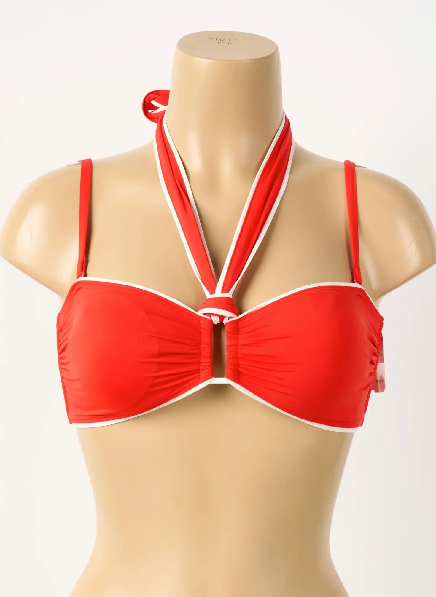 Haut De Maillot De Bain Aubade Rouge Haut Soutien-gorge Avec Mousse De Rembourrage Amovible